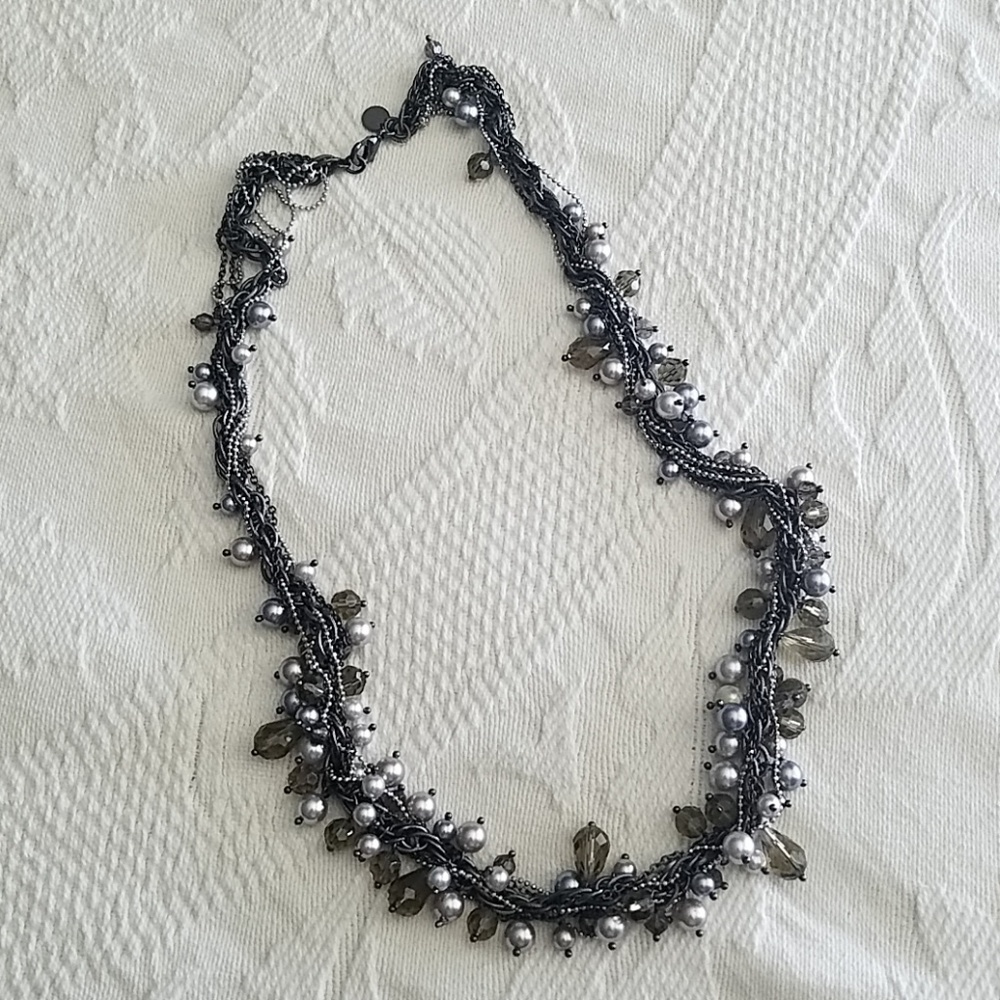 Talbots Pearl & Bead Necklace